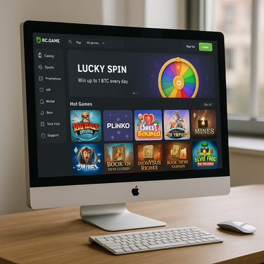 BC.Game - Modernais Dizains - Tumšais Režīms un Intuitīva Navigācija